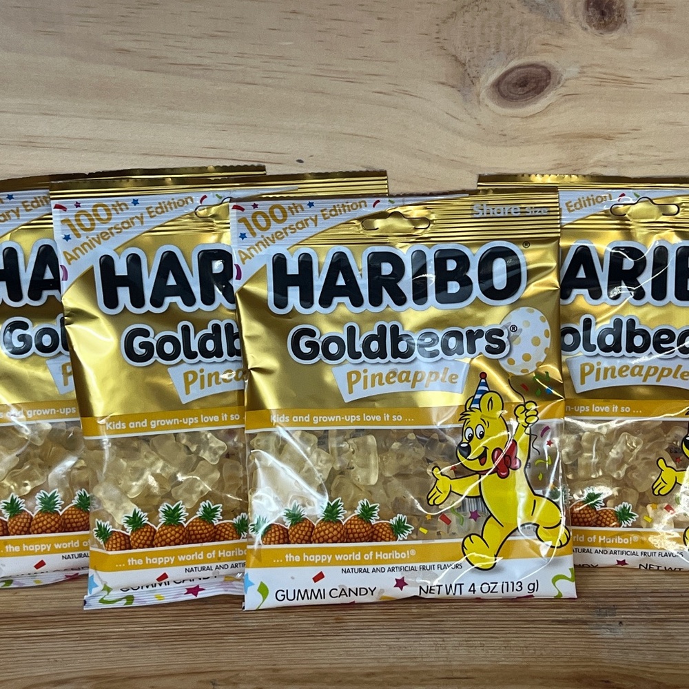 Haribo Pineapple Bears ~ 4 Bags